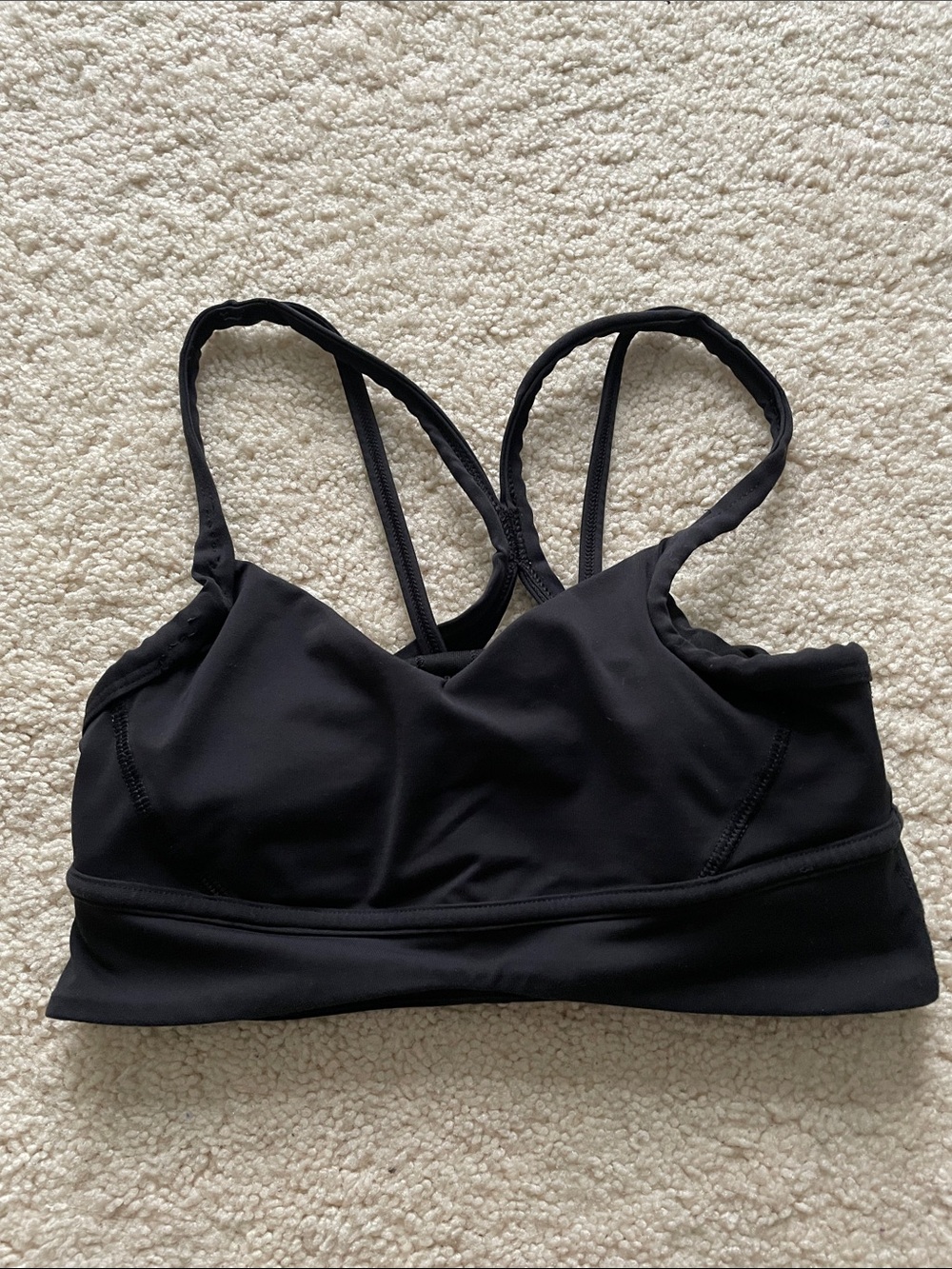 lululemon athletica Black Strappy Low-Impact Sports Bra